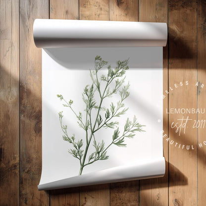 Wild Fennel Sprig Wall Art | Kitchen Botanical Poster | Lemonbaum