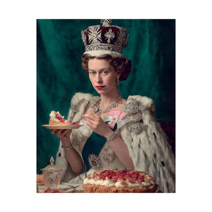 A Royal Slice Poster | Regal Vintage Cake & Kitchen Wall Art