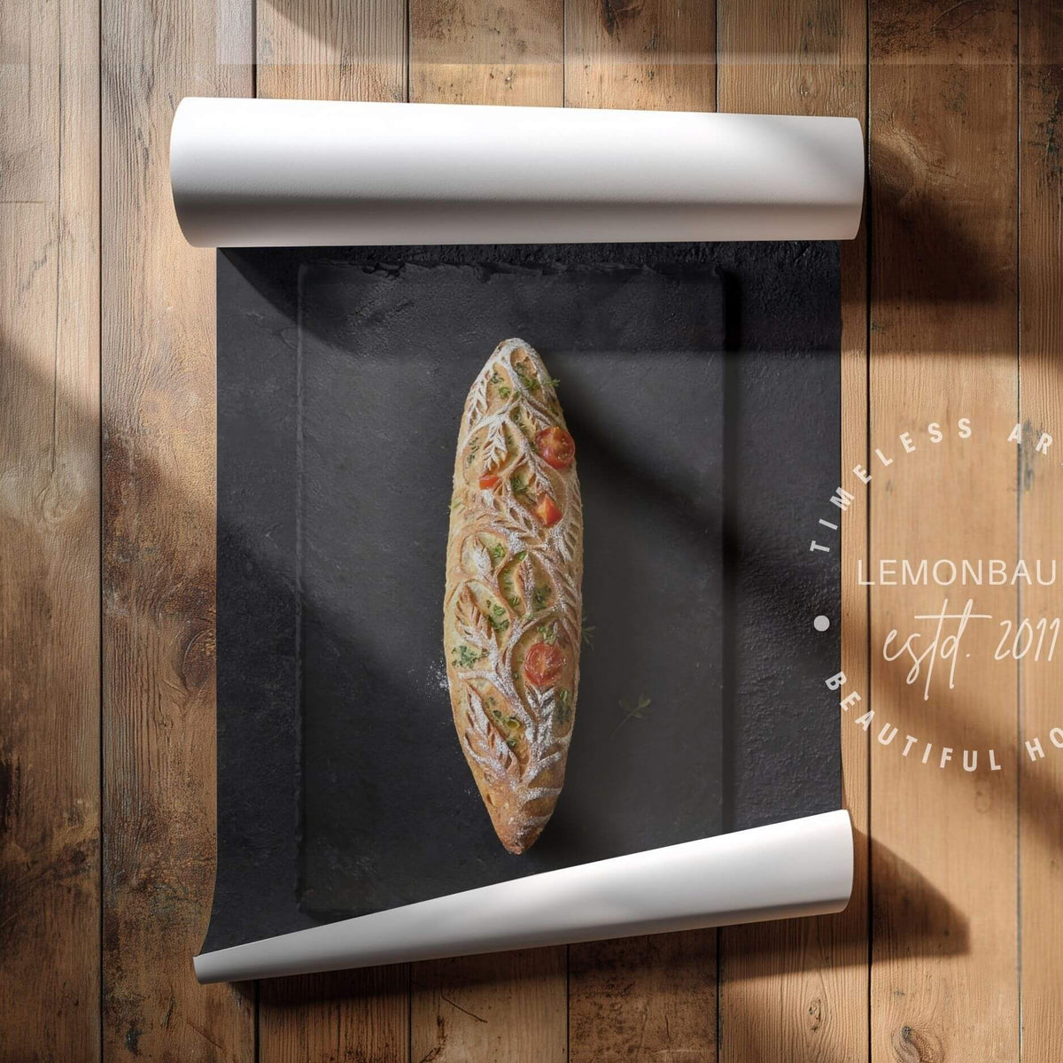 Brot-Wandkunst – Rustikales Bäckerei-Küchenposter