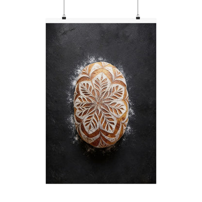 Copy of Copy of Modern Art Lady with Marigolds Matte Vertical Poster | Vintage Floral Portrait