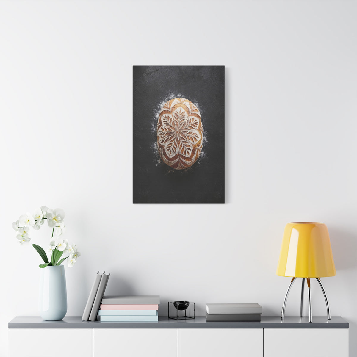 Copy of Copy of Vintage Art Nouveau Woman Canvas Print — Floral Portrait Matte Stretched Wall Art