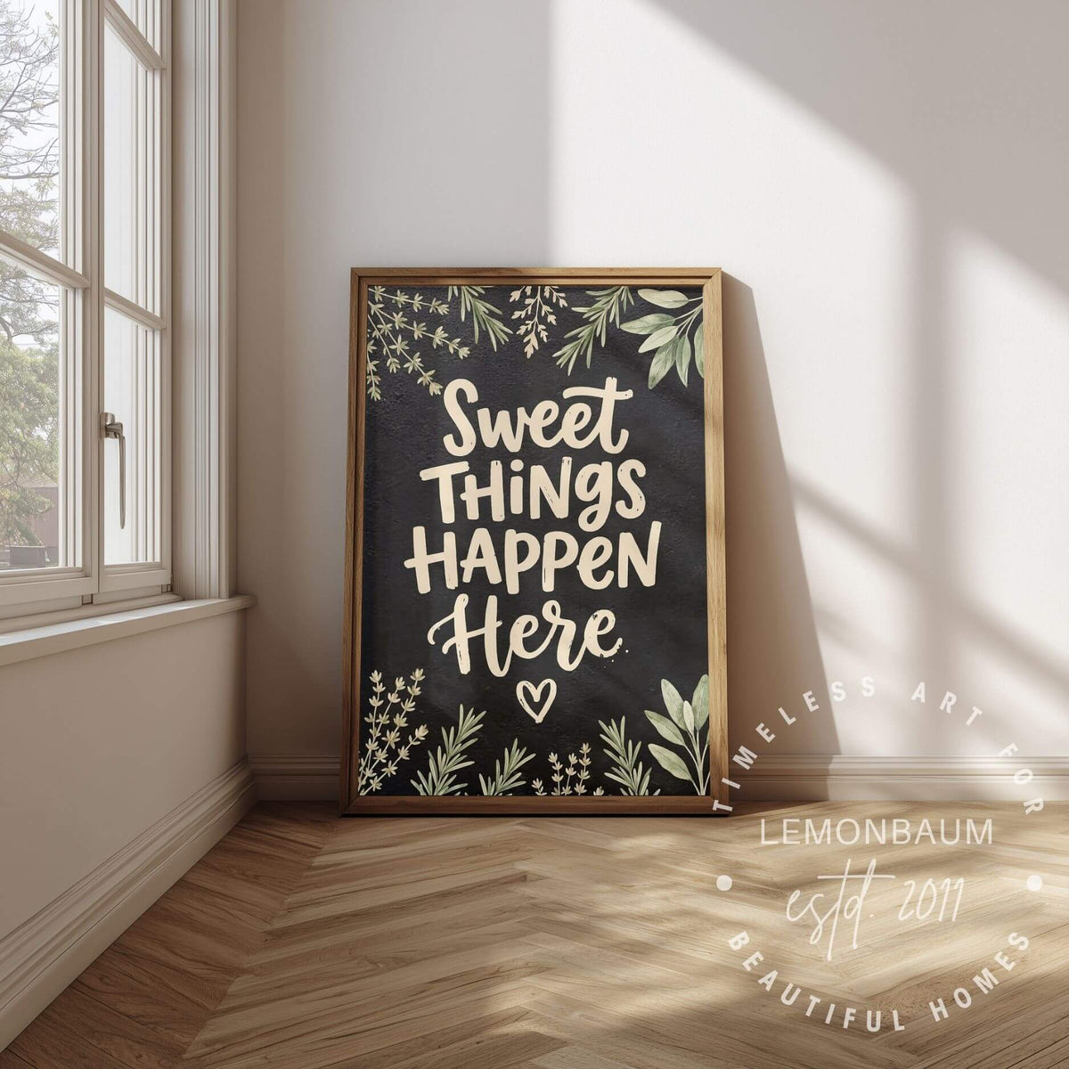Sweet Things Happen Here – Baking Kitchen Poster