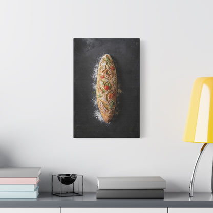 Botanical Baguette Canvas | Artisan Bread & Bakery Wall Art