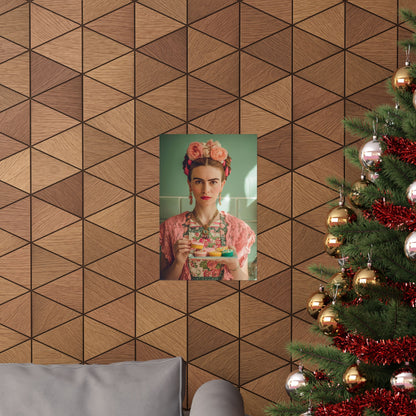 Frida’s Cupcakes | Poster Colourful Floral Kitchen & Baking Wall Art