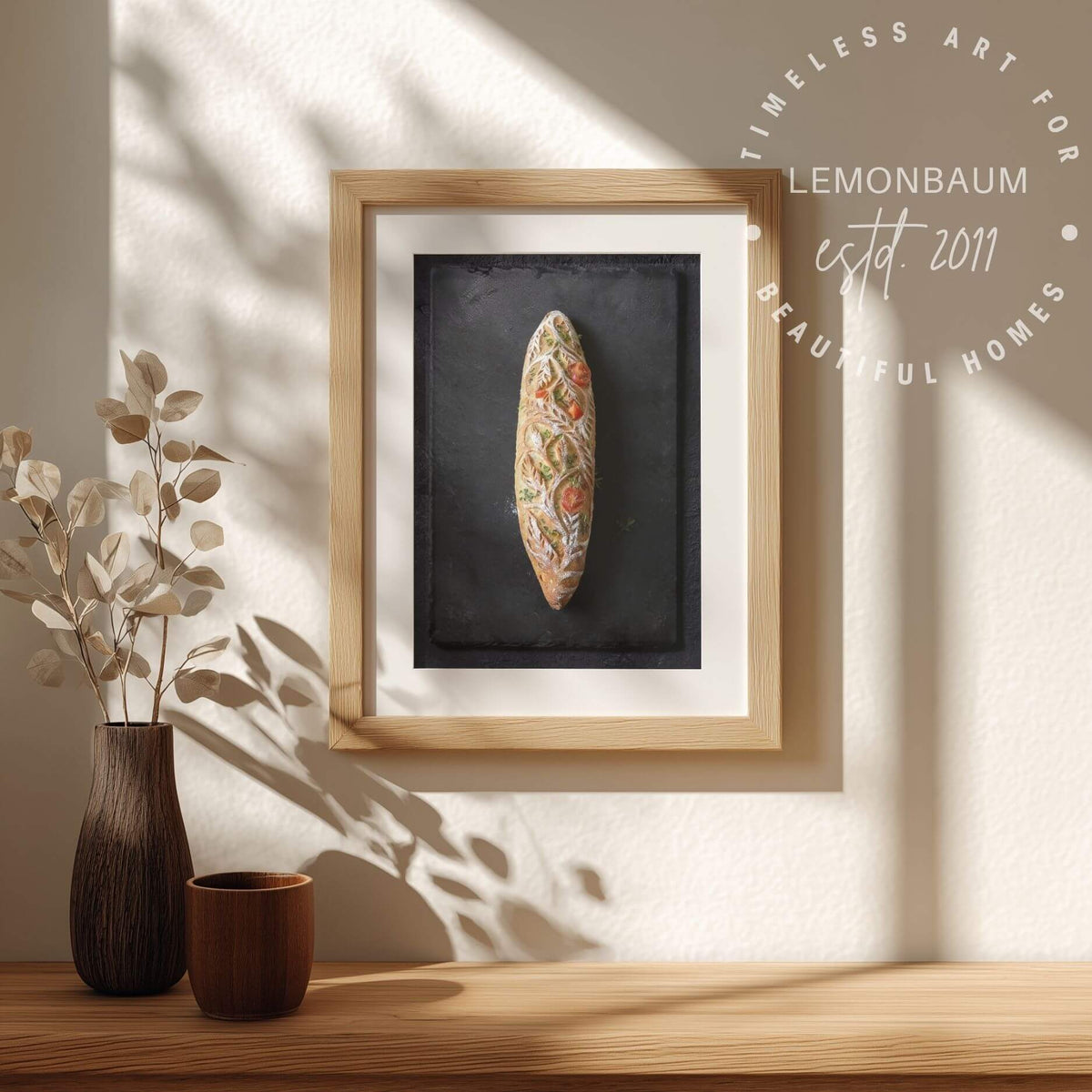 Brot-Wandkunst – Rustikales Bäckerei-Küchenposter