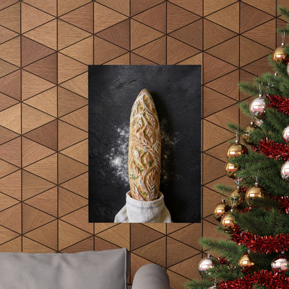 Copy of Copy of Modern Art Lady with Marigolds Matte Vertical Poster | Vintage Floral Portrait