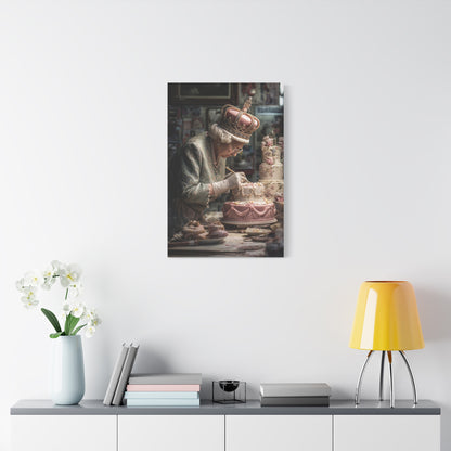 The Royal Cake Decorator | Canvas Quirky Cake & Kitchen Wall Art