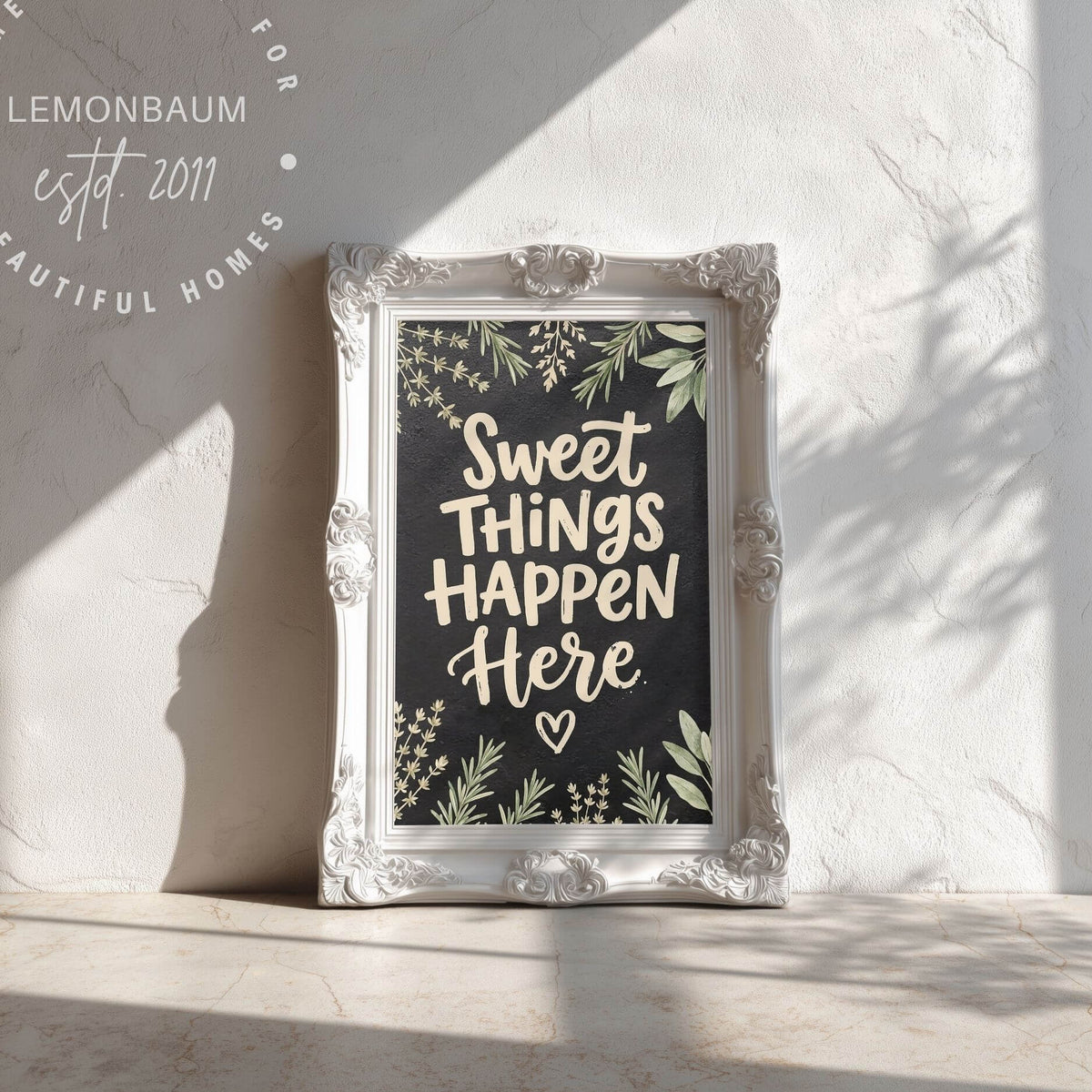 Sweet Things Happen Here – Baking Kitchen Poster