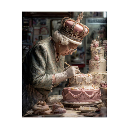 The Royal Cake Decorator Poster | Quirky Cake & Kitchen Wall Art