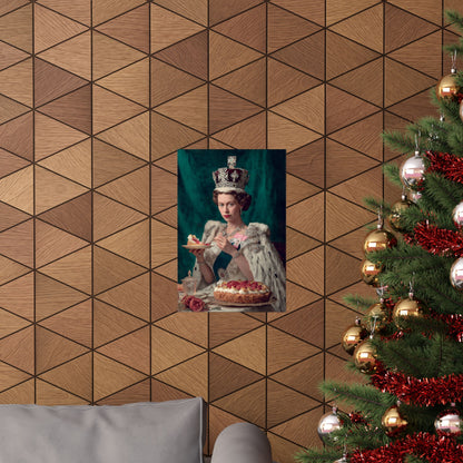 A Royal Slice Poster | Regal Vintage Cake & Kitchen Wall Art