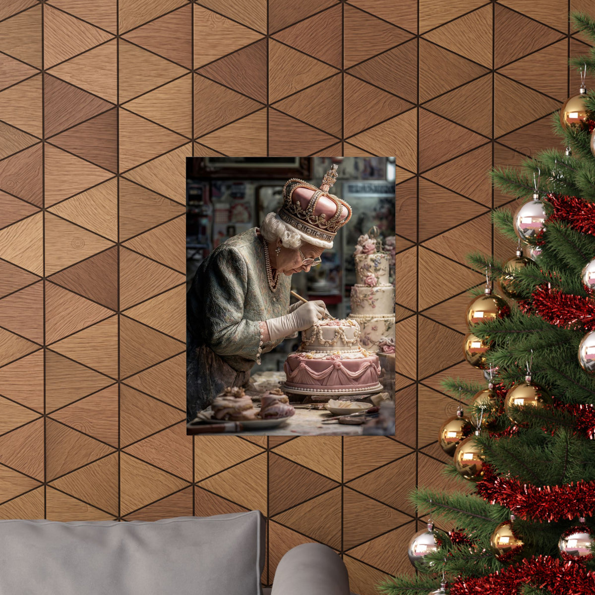 The Royal Cake Decorator Poster | Quirky Cake & Kitchen Wall Art