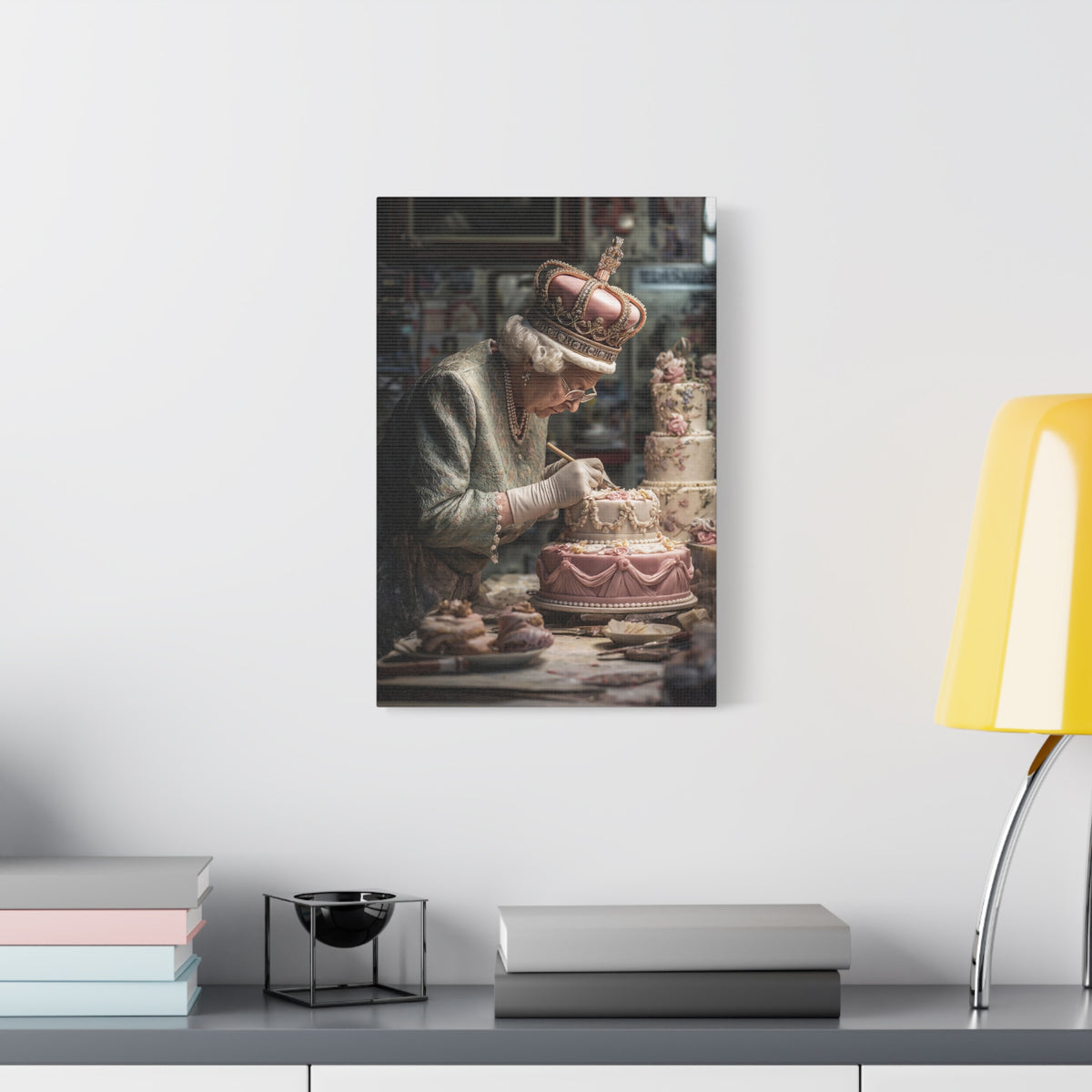 The Royal Cake Decorator | Canvas Quirky Cake & Kitchen Wall Art