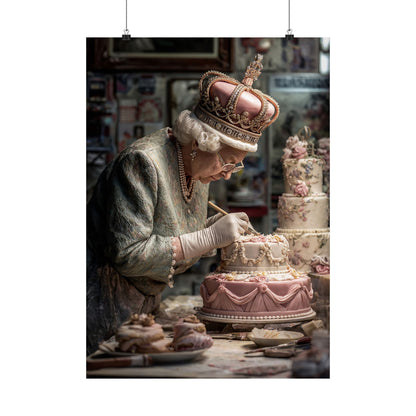 The Royal Cake Decorator Poster | Quirky Cake & Kitchen Wall Art