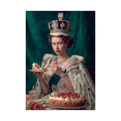 A Royal Slice Poster | Regal Vintage Cake & Kitchen Wall Art