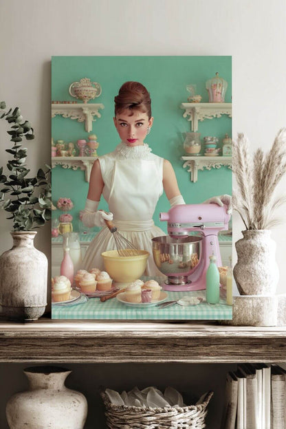The Perfect Batch Canvas | Pastel Retro Kitchen & Baking Wall Art