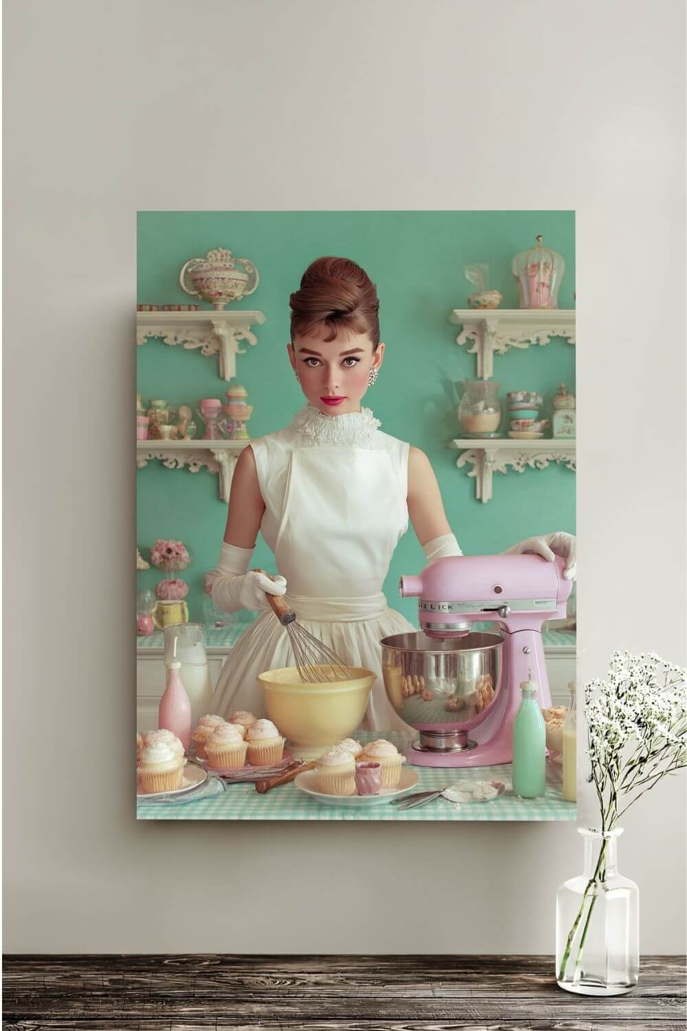 The Perfect Batch Canvas | Pastel Retro Kitchen & Baking Wall Art