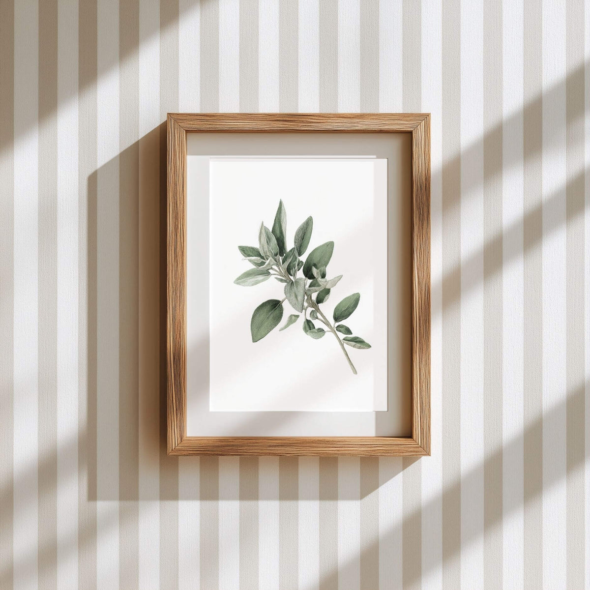 Sage Blossom Wall Art | Kitchen Botanical Poster | Lemonbaum