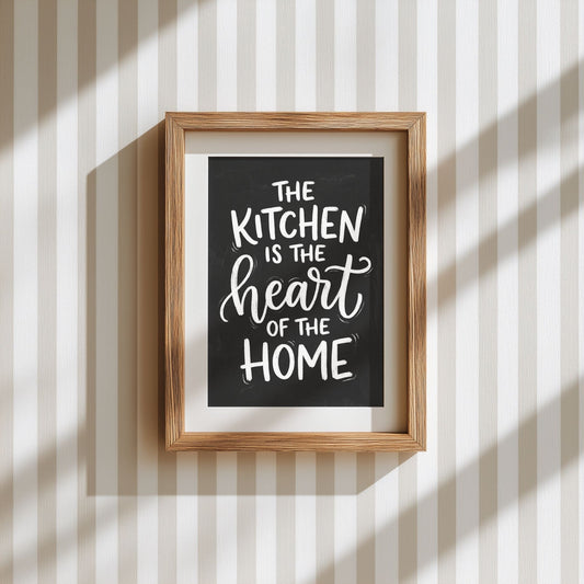 The Kitchen Is the Heart of the Home – Kitchen Wall Art - Poster