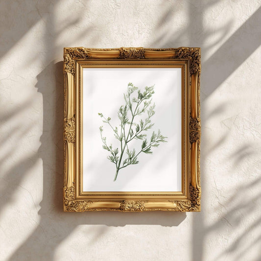 Wild Fennel Sprig Wall Art | Kitchen Botanical Poster | Lemonbaum