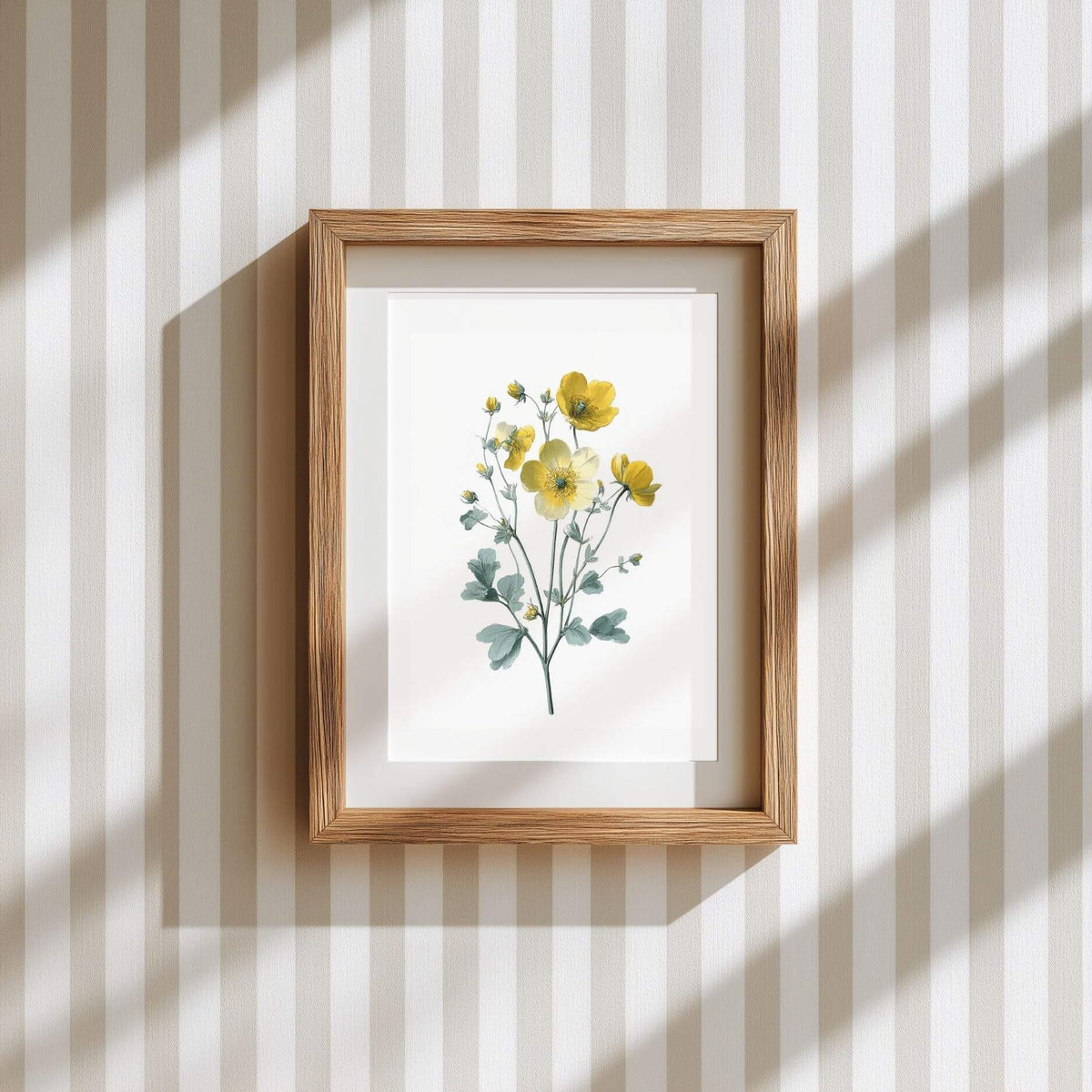 Meadow Buttercup Wall Art | Botanical Kitchen Poster | Lemonbaum