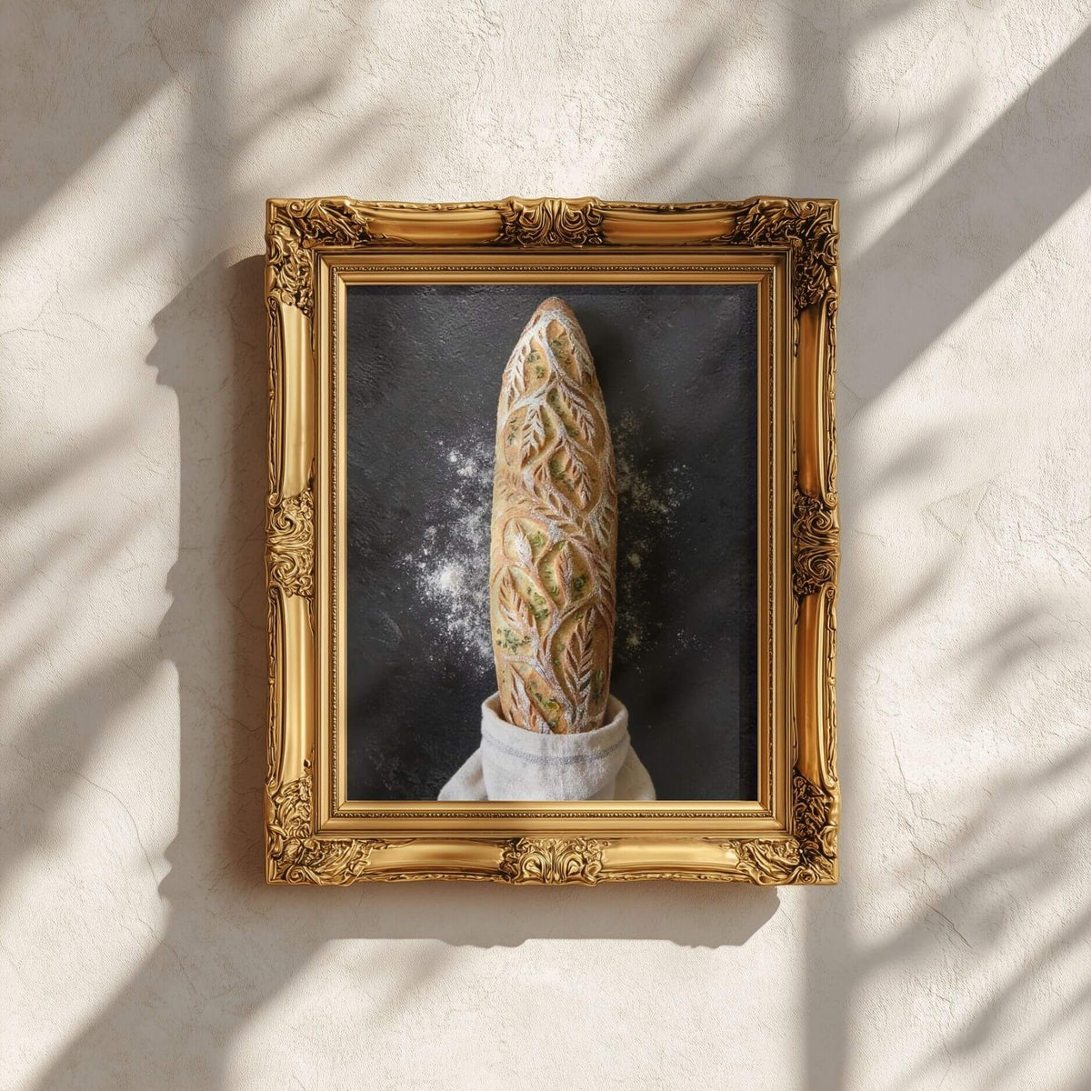Wandkunst "Artisan Brot" – Rustikales Bäckerei-Küchenposter