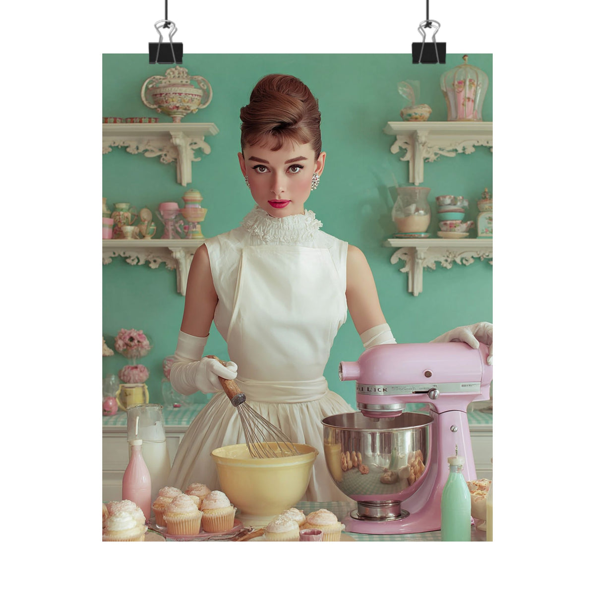 The Perfect Batch Poster | Pastel Retro Kitchen & Baking Wall Art