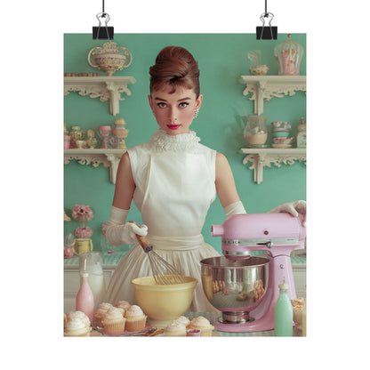 The Perfect Batch Poster | Pastel Retro Kitchen & Baking Wall Art