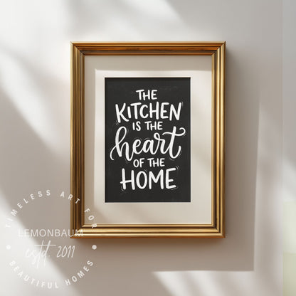 Die Küche ist das Herz des Hauses – Küchen-Wandkunst – Poster