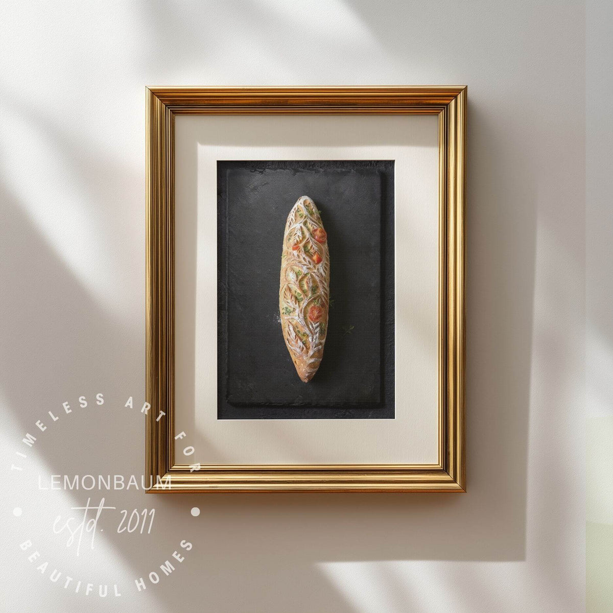 Brot-Wandkunst – Rustikales Bäckerei-Küchenposter