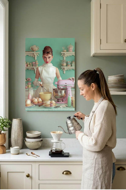 The Perfect Batch Canvas | Pastel Retro Kitchen & Baking Wall Art