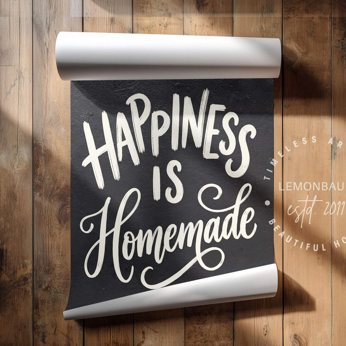 Happiness Is Homemade – Kitchen Quote Wall Art - Poster